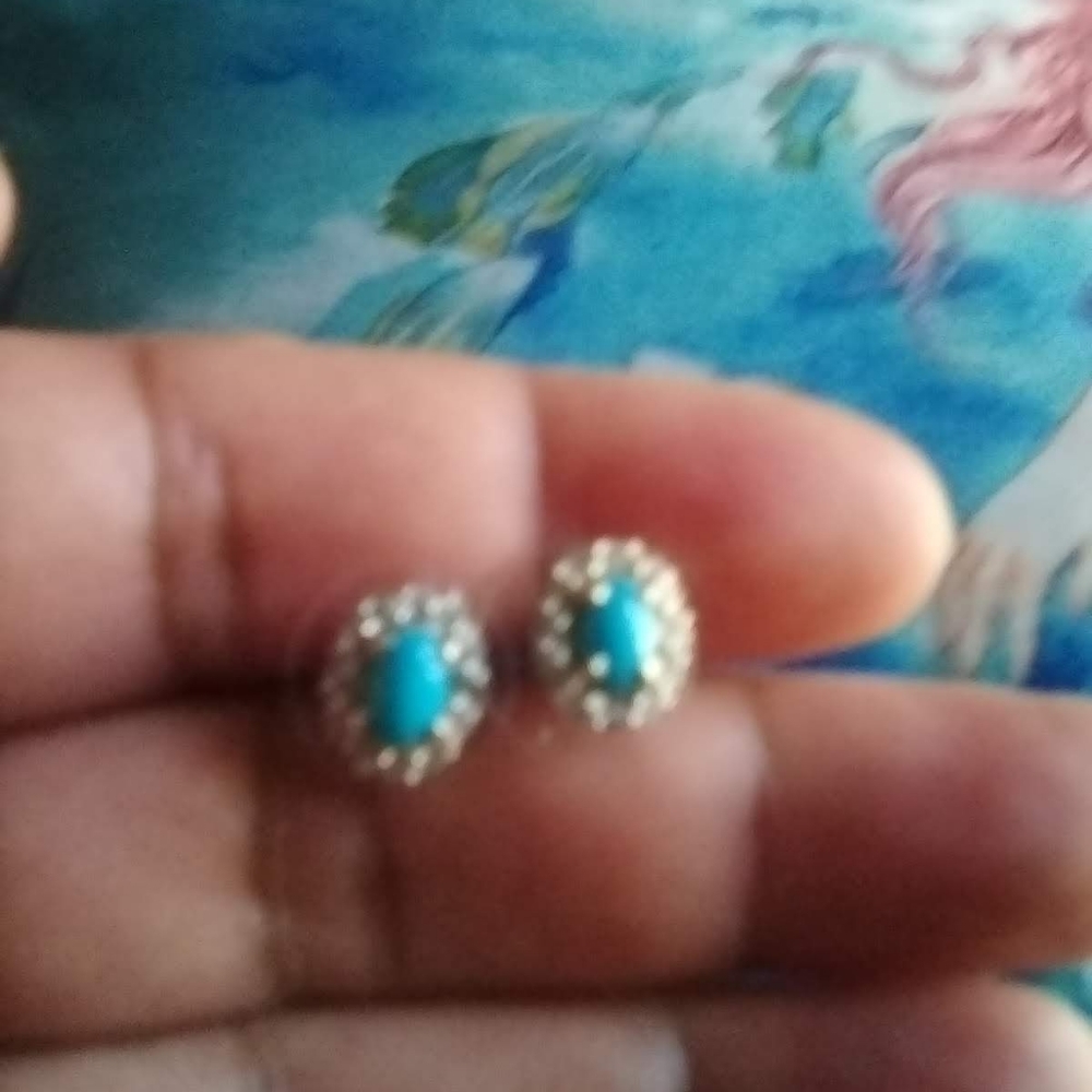 ARIZONA SLEEPING BEAUTY TURQUOISE STUD EARRINGS